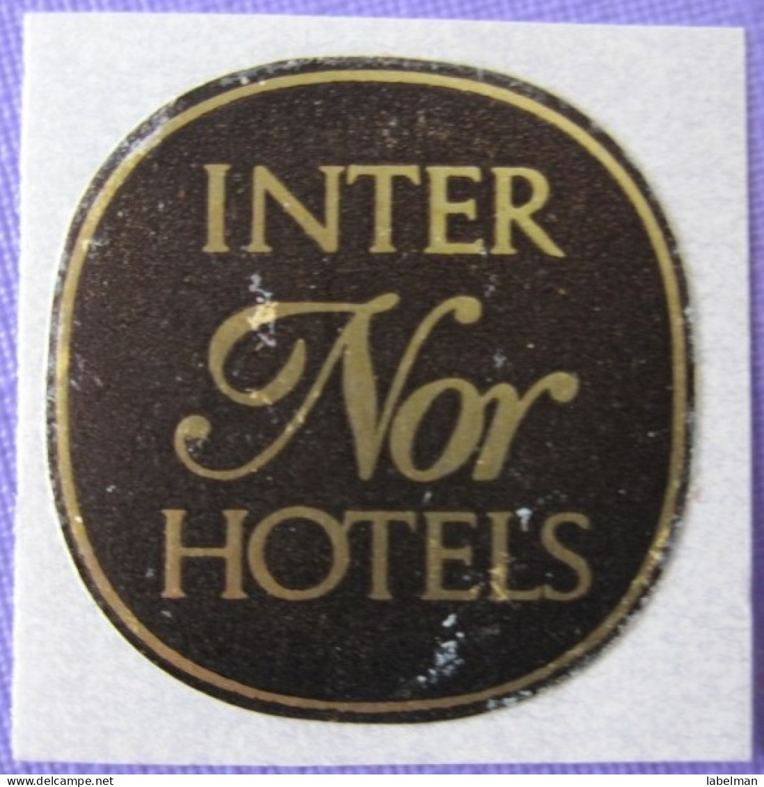 HOTEL HOTELLI HOTELL HOTELLET PENSION INTERN NOR HOTELS MINI SWEDEN DECAL LUGGAGE LABEL ETIQUETTE AUFKLEBER - Etiquetas De Hotel