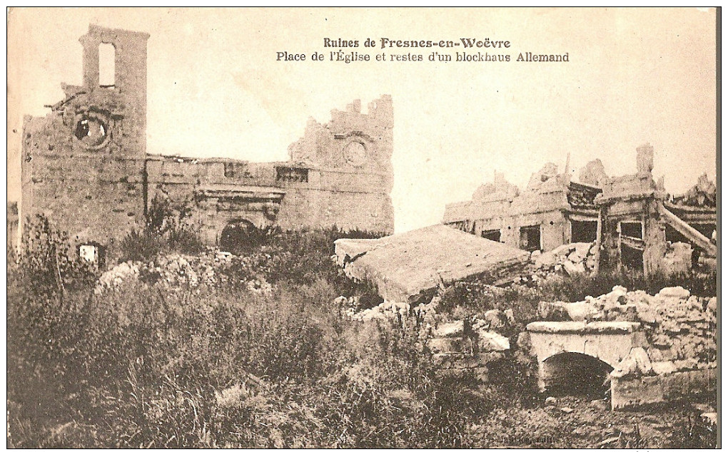 Fresnes En Woevre-place De L'eglise Blockhaus - Autres & Non Classés