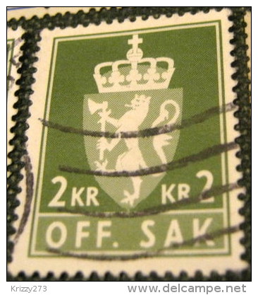 Norway 1955 Offical Service 2kr - Used - Oficiales