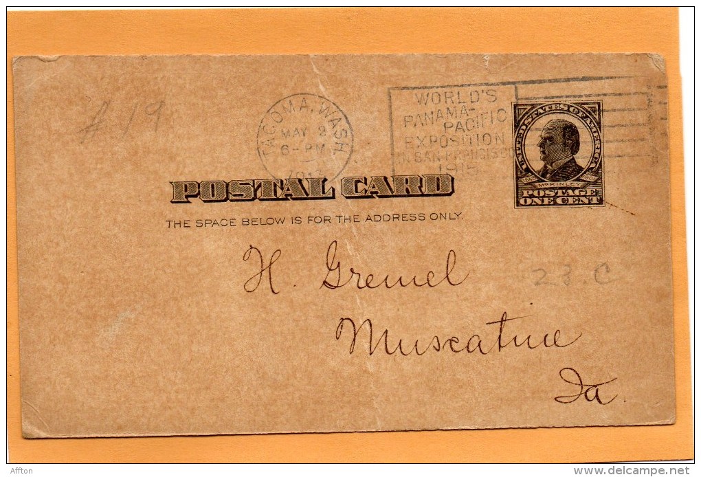 United States 1913 Card Mailed - 1901-20