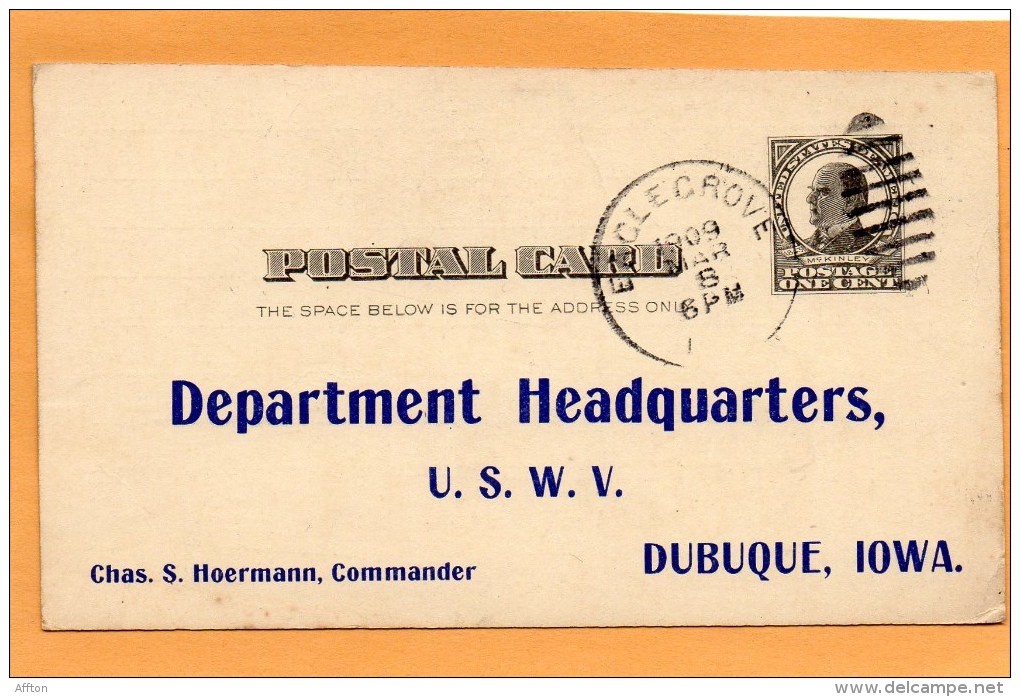 United States 1909 Card Mailed - 1901-20