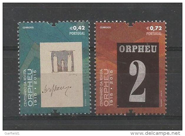 Portugal 2015 Mi.Nr. 4005 / 06 , Centenario Da Revista ORPHEU  - Postfrisch / MNH / (**) - Unused Stamps