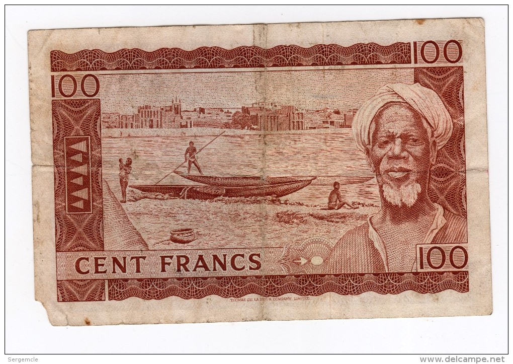 Interessant Billet De 100 FRANCS 1960 - Mali