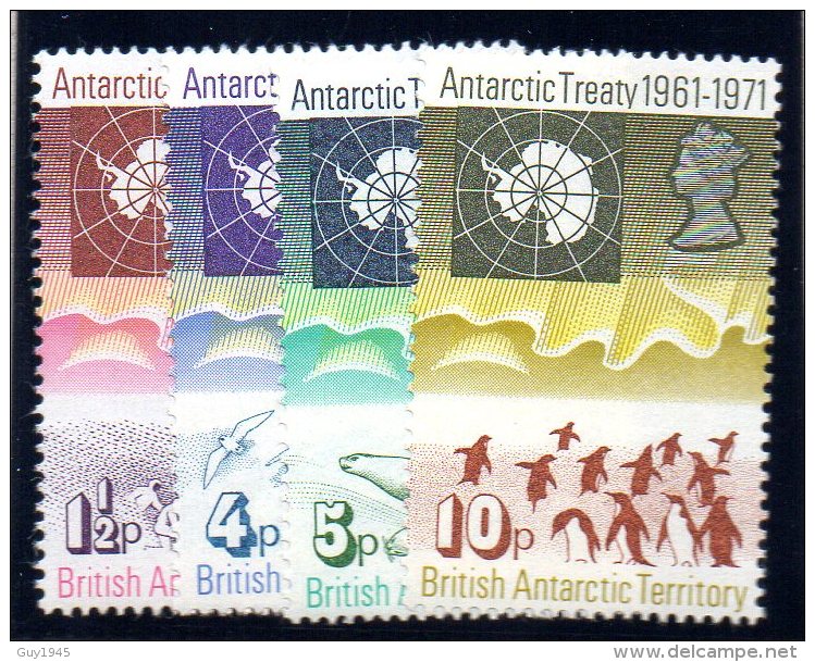 ANTARCTIQUE BRITANNIQUE : TP N° 39/42 ** - Unused Stamps