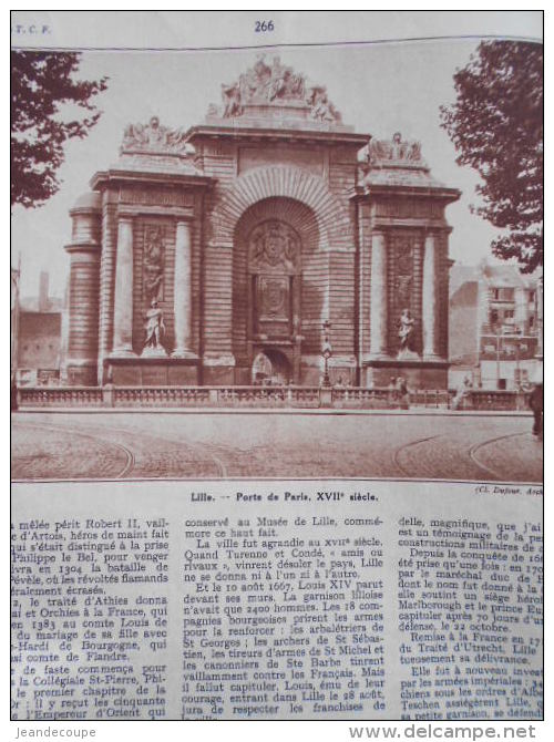 - Article - Régionnalisme - Lille - Vieilles Villes De Flandres Et D' Artois - Monuments Historiques - 8 Pages - 1937 - Historical Documents