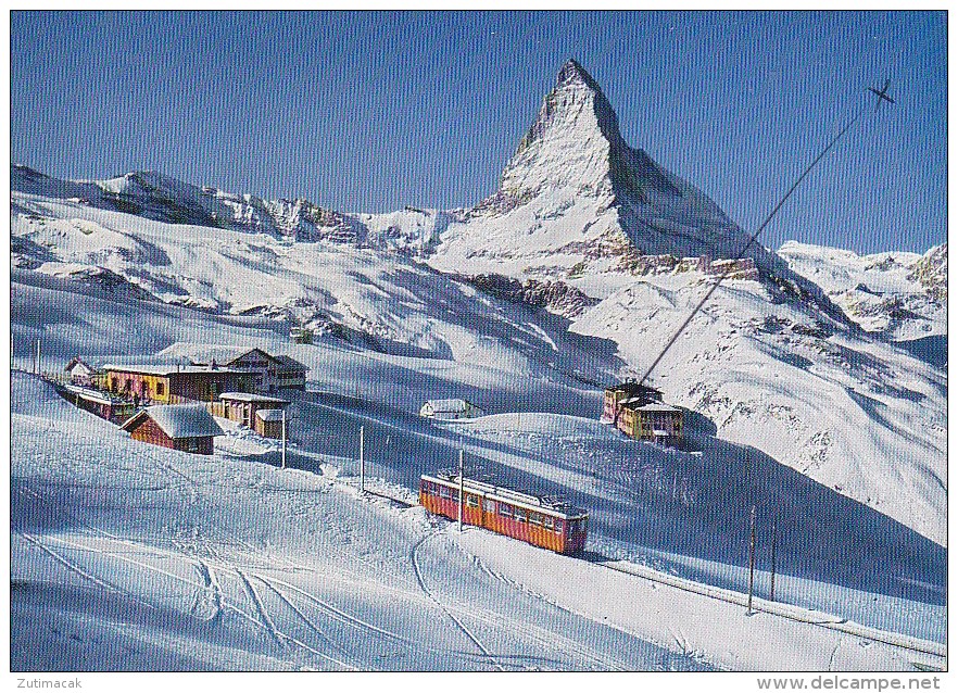 Switzerland Riffelberg Bei Zermatt - Bergbahn Bahn Station - Train 1972 - Zermatt