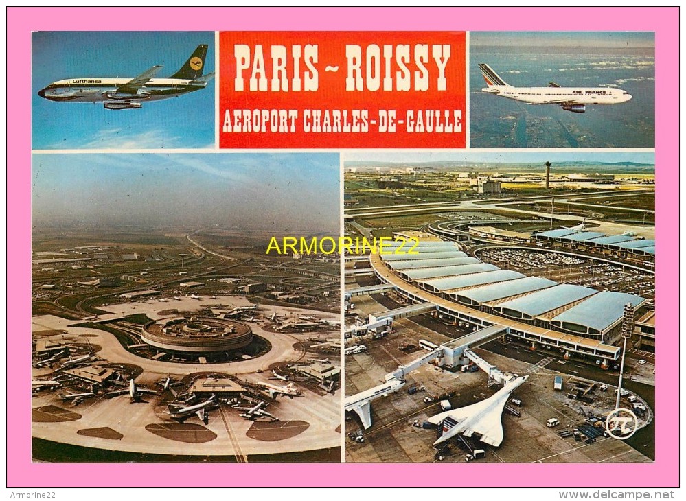 CPM   ROISSY EN FRANCE  AEROPORT 1 ET 2 - Roissy En France