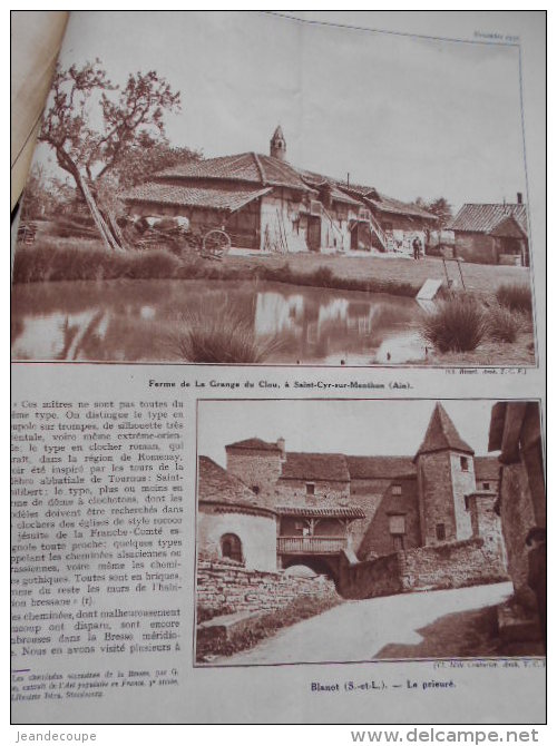 - article - régionnalisme - Romenay- Tournus- Chapaize- Blanot- Laizé- Massy- Clessé- Uchizy- Domange - 9 pages - 1937