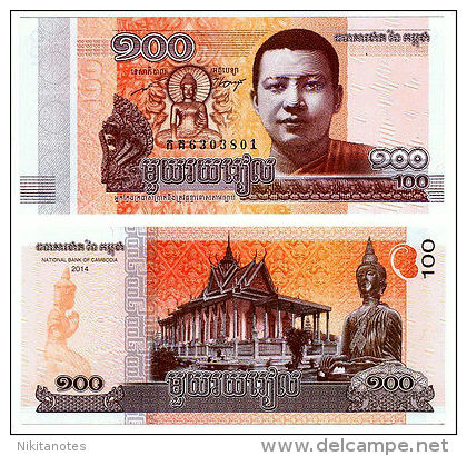 Camboya. Cambodia. Cambodge. NEW. NUEVO. NOUVEAU. Pick 65. 100 Riels (2014). UNC - Cambodja