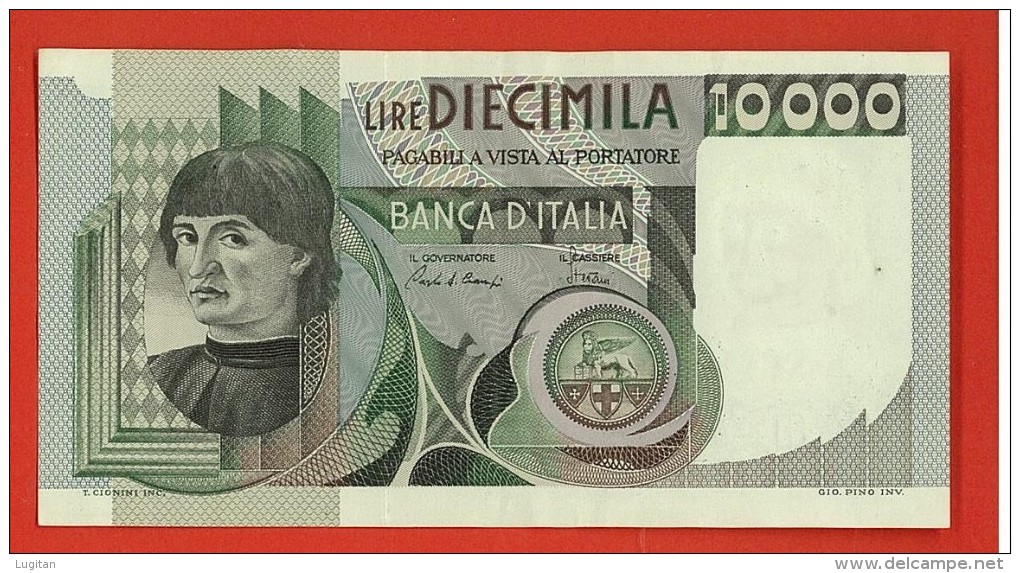 BANCA D'ITALIA 10.000 LIRE FDS - BUSTO D'UOMO DEL CASTAGNO  3 - 11 - 1982 - CIAMPI / STEVANI - # ZC 465589 F - 10.000 Lire