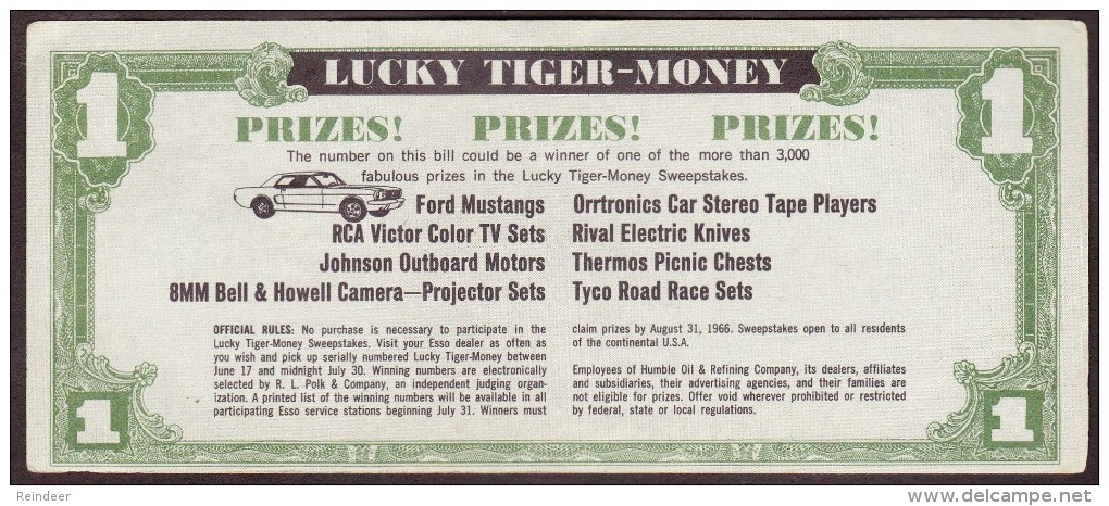 * ESSO 1966 - Put A Tiger In Your Tank - Fictifs & Spécimens