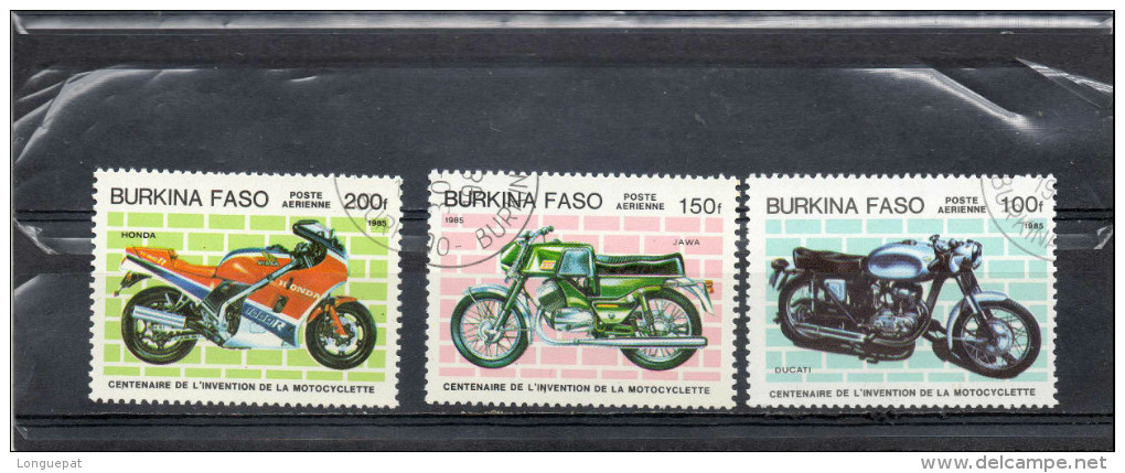 BURKINA FASO : Motos - Motocyclettes : Ducati, Jawa, Honda - 100 Ans - Transport - - Burkina Faso (1984-...)