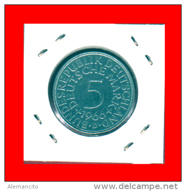 ALEMANIA R.F. MONEDAS DE 5.00 DM -AÑO 1966-CECAS.-  D-F-G-J