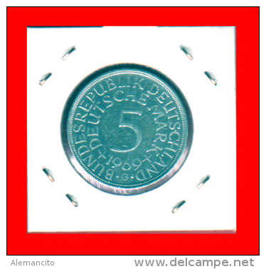 ALEMANIA R.F. MONEDA DE 5.00 DM -AÑO 1969-CECA- G - 5 Mark