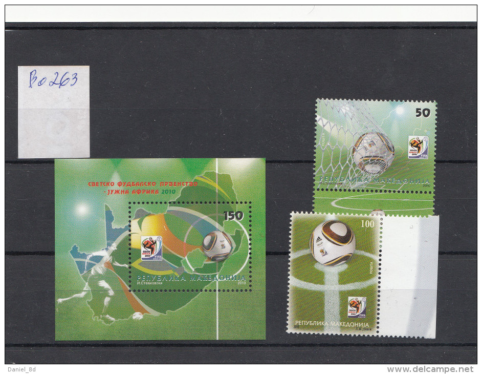 Macedonia 2010, Soccer, World Cup, MNH, B0263 - 2010 – South Africa