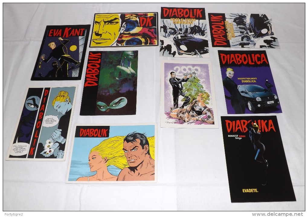 L17 DIABOLIK LOTTO 10 CARTOLINE NUOVE NO VG - Bandes Dessinées