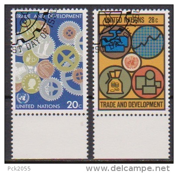 UNO New York 1983 MiNr.420 - 421 O Gest.UNCTAD ( 2284 ) - Oblitérés