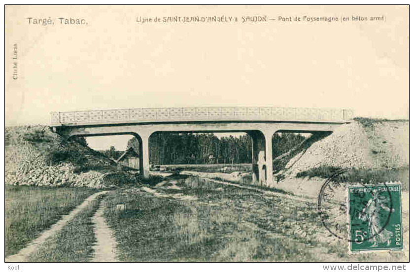 17Z03-3- St JEAN D´ANGELY -  Ligne De Saint-Jean-d´Angély à Saujon - Pont De Fossemagne En Béton Armé - Saint-Jean-d'Angely