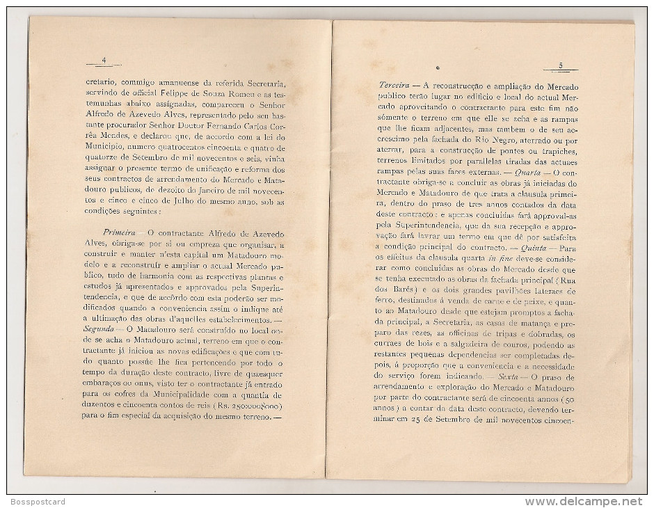 Manaus - Mercado E Matadouro Públicos - Amazonas - Brasil - Livres Anciens