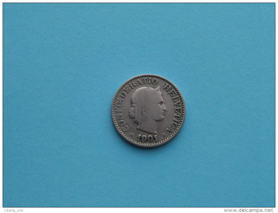 1901 - 10 Rappen / KM 27 ( Uncleaned Coin / For Grade, Please See Photo ) !! - Autres & Non Classés