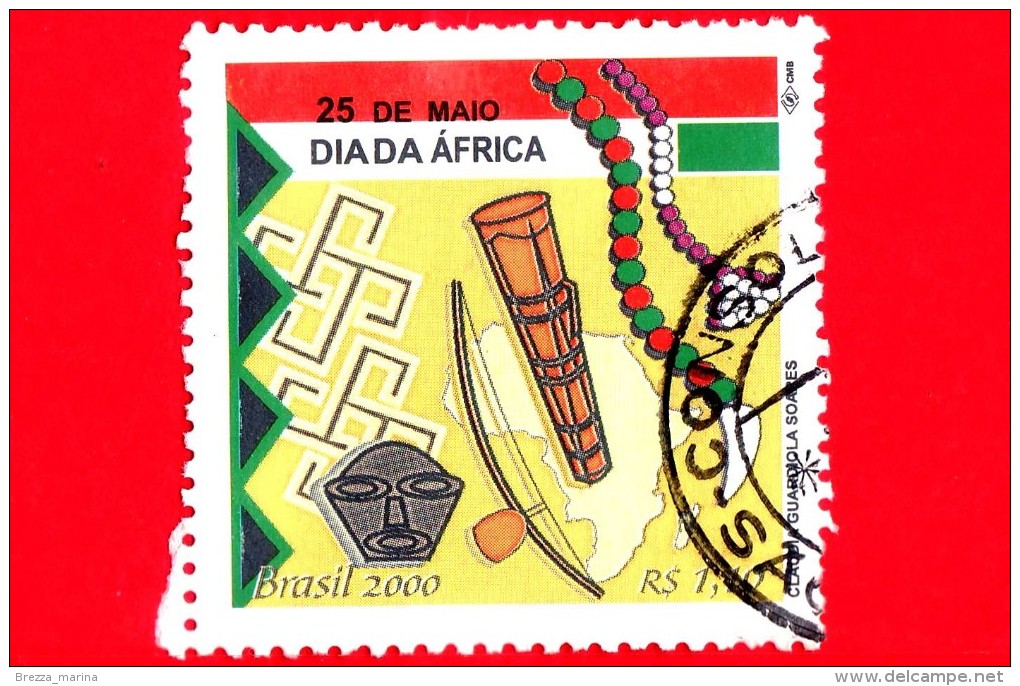 BRASILE - Usato - 2000 - Dia Da Africa - 25 Maggio - Africa's Day - 1.10 - Used Stamps
