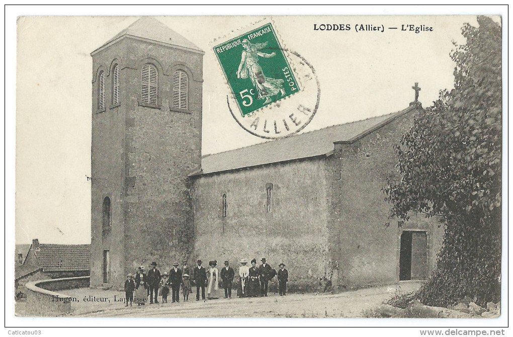 LODDES (Allier)  - L'Eglise - Animée - Autres & Non Classés