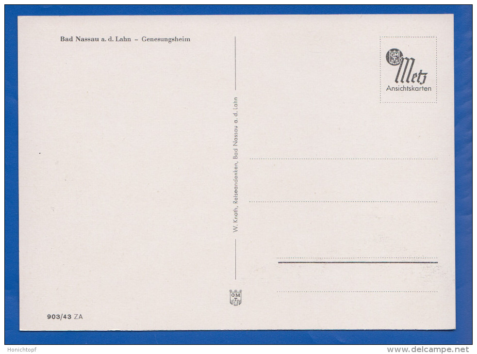 Deutschland; Nassau An Der Lahn; Genesungsheim - Nassau