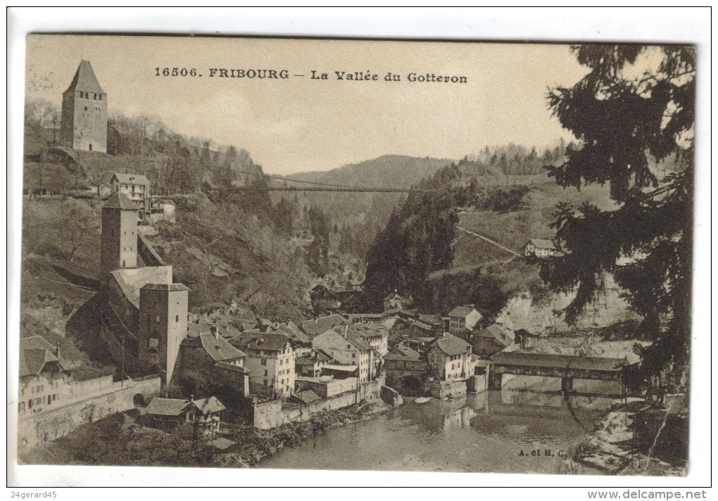 CPA FRIBOURG (Suisse-Fribourg) - La Vallée Du Gotteron - Fribourg