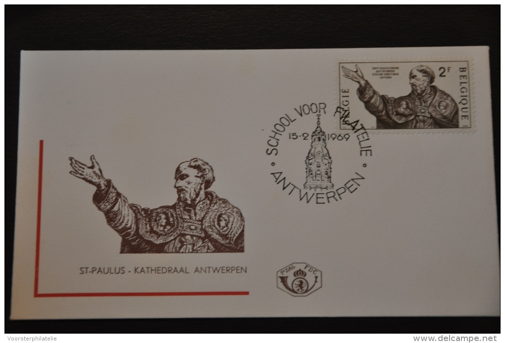 3 ++ BELGIUM FDC 1968 PAULUSKERK CHURCH - 1961-1970