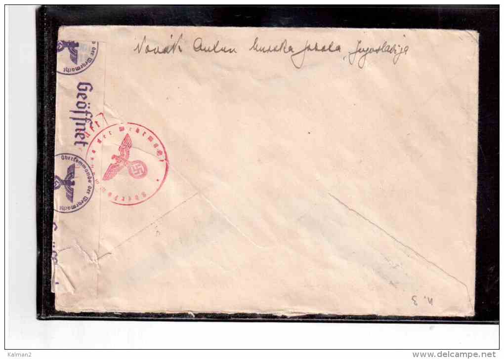 CC32 - JUGOSLAVIA STORIA POSTALE / COVER  MARIBOR-EGGEFELDEN 26.7.1940 - Covers & Documents