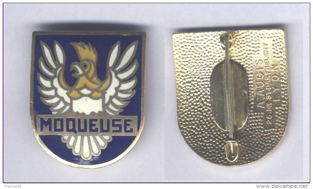 Insigne De L´Aviso Dragueur La Moqueuse - Marine