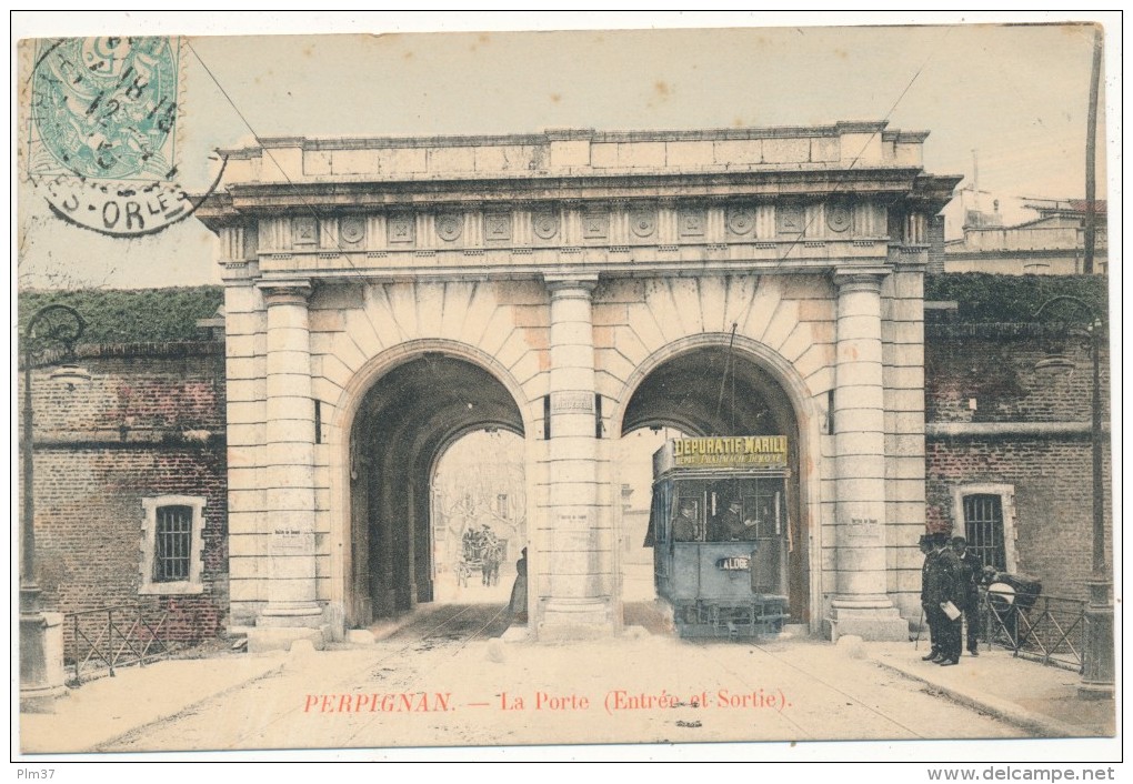 PERPIGNAN - La Porte , Tramway - Perpignan