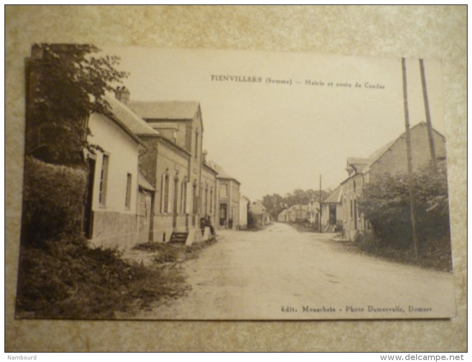 Fienvillers Mairie Et Route De Candas - Andere & Zonder Classificatie