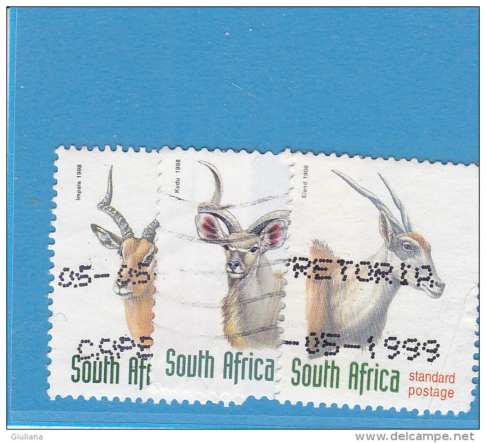 Sud Africa 1998 -  Yt 1000/02  Used - Used Stamps