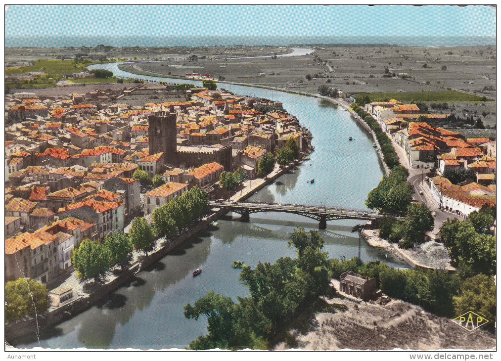 Francia--Agde Sur Mer--1966--Vue Generale Et L'Herault--Cachet--Prevoyance - Agde