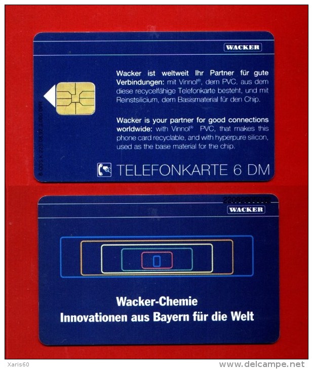 GERMANY: K-226 08/92  "Wacker" Used. (3.000ex) - K-Series : Série Clients