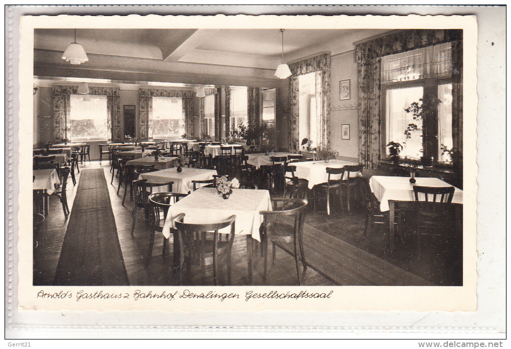 7819 DENZLINGEN, Arnold´s Gasthaus Zum Bahnhof, 195... - Emmendingen