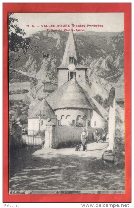 65 - CPA 4 - Vallée D'AURE - église De Vielle AURE - éd ? - Vielle Aure