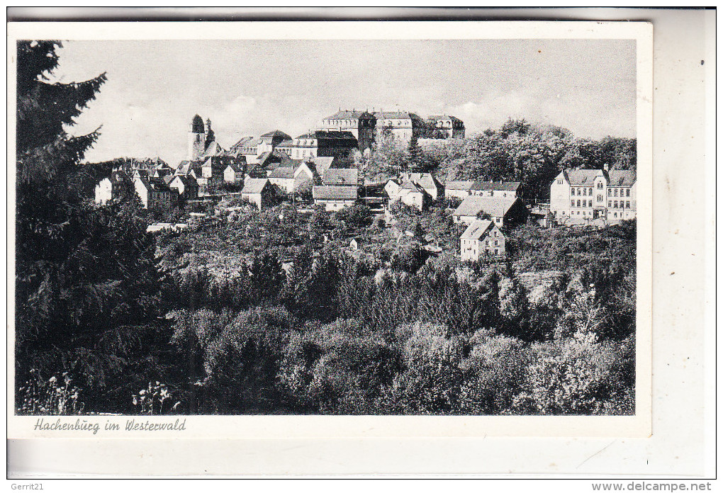 5238 HACHENBURG, Ortsansicht, 1954 - Hachenburg