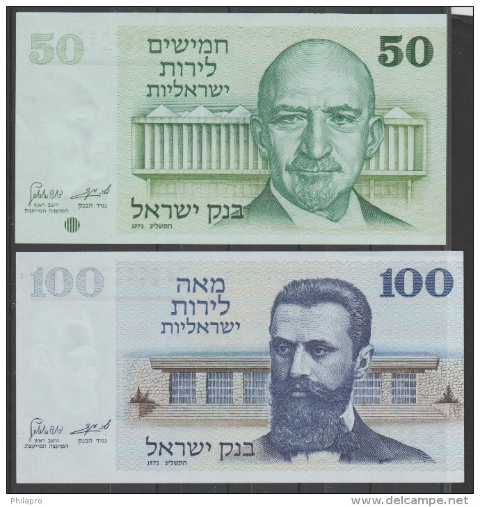 ISRAEL    2  BANKNOTES     VF ++  Ref  607 - Israël