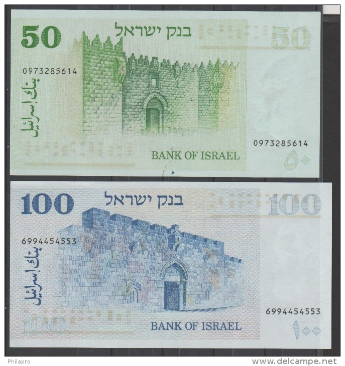 ISRAEL    2  BANKNOTES     VF ++  Ref  607 - Israël