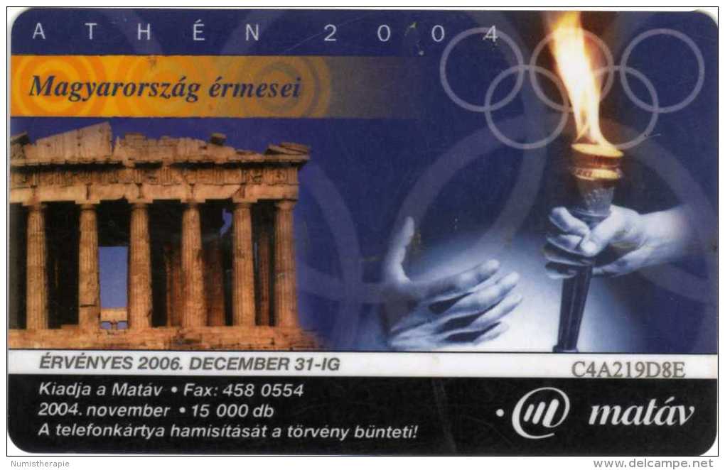 Hongrie : Olympiades Athènes 2004 : 1 Médailliste Féminine - Timbres & Monnaies