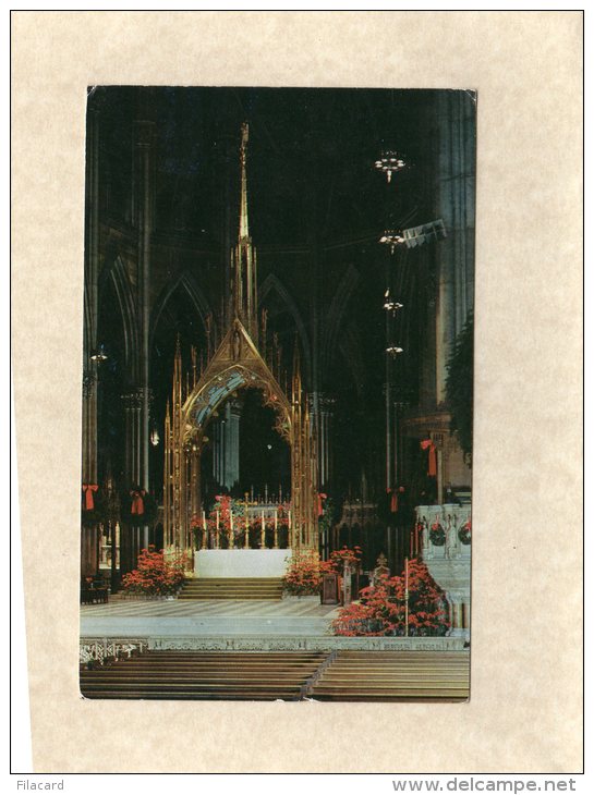 51652    Stati Uniti,  New York, High Altar  St. Patrick"s Cathedral, Consecrated May 9. 1942,  NV - Chiese