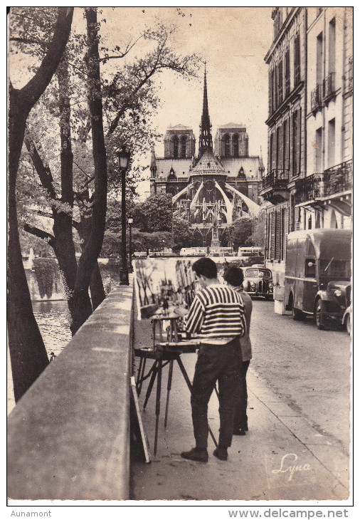 Francia--Paris--1966--Coin Pittoresque De L'Ille Saint Louis--l'Abside De La Catedral De Notre Dame--Ballon--Paris-R.Duc - Notre Dame Von Paris