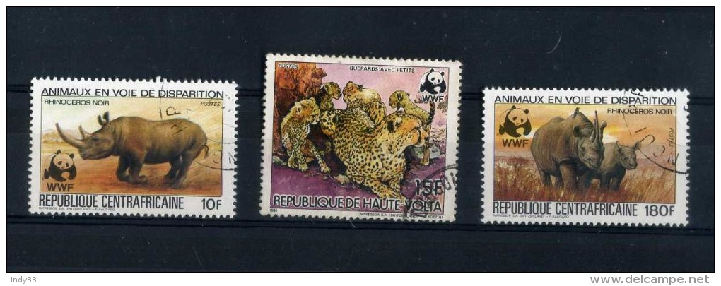 - SUITE DE TIMBRES W.W.F. . OBLITERES . - Used Stamps