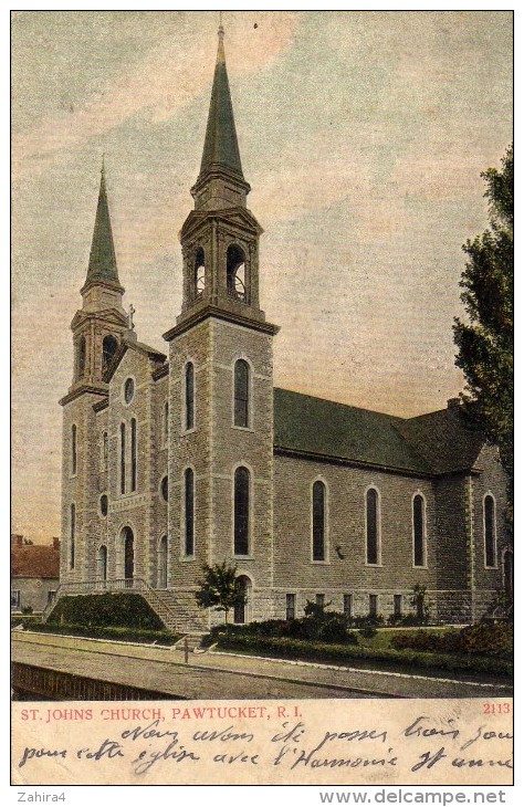 Eglise  - St-Johns Church, Pawtucket, R.I.  - 2113 - Pawtucket