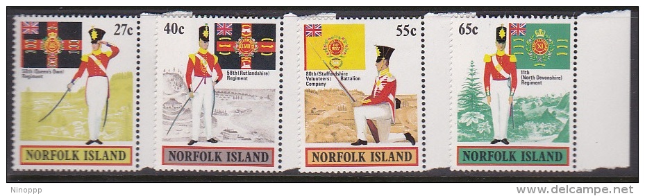 Norfolk Island 1982 Military Uniforms MNH - Norfolk Island