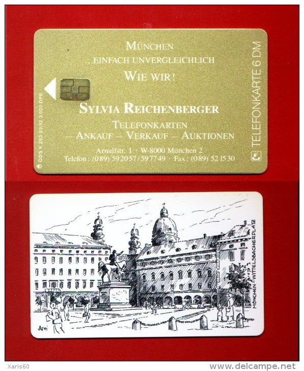 GERMANY: K-293 09/92  "Sylvia Reichenberger" Used. (3.000ex) - K-Series: Kundenserie