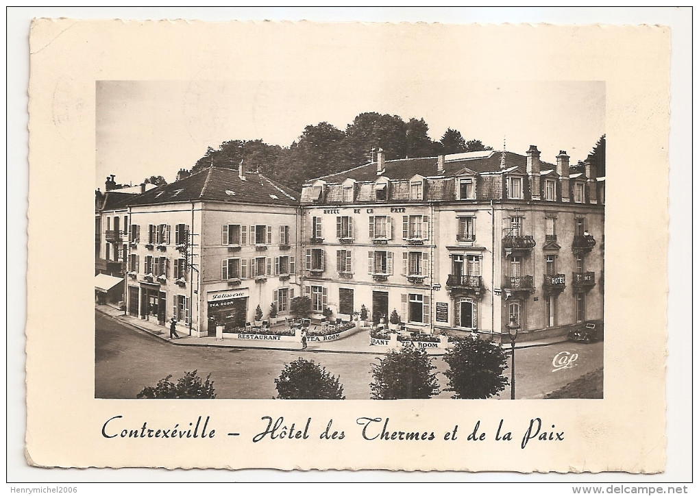 Vosges - 88 - Contrexéville - Hotel Des Thermes Et De La Paix , Restaurant Tea Room , Patisserie - Other & Unclassified