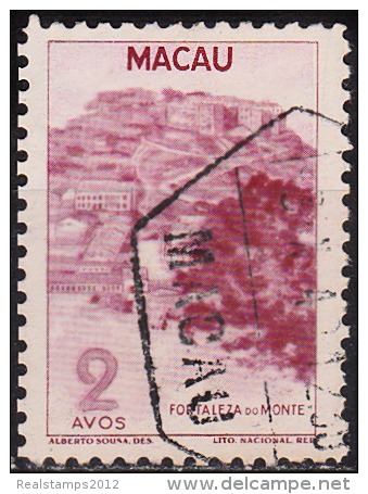 MACAU - 1948,  Motivos Locais , 2 A.  D. 11   (o)  Afinsa  Nº 328 - Oblitérés